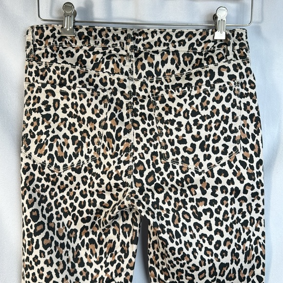 Design Lab Lord and Taylor Leopard Animal Print Skinny Pants Size 28 - Picture 5 of 8